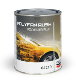 04210 Распыляемая полиэфирная шпатлевка POLYFAN RUSH (1 л)